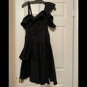 Kendall & Kylie Black off the Shoulder dress